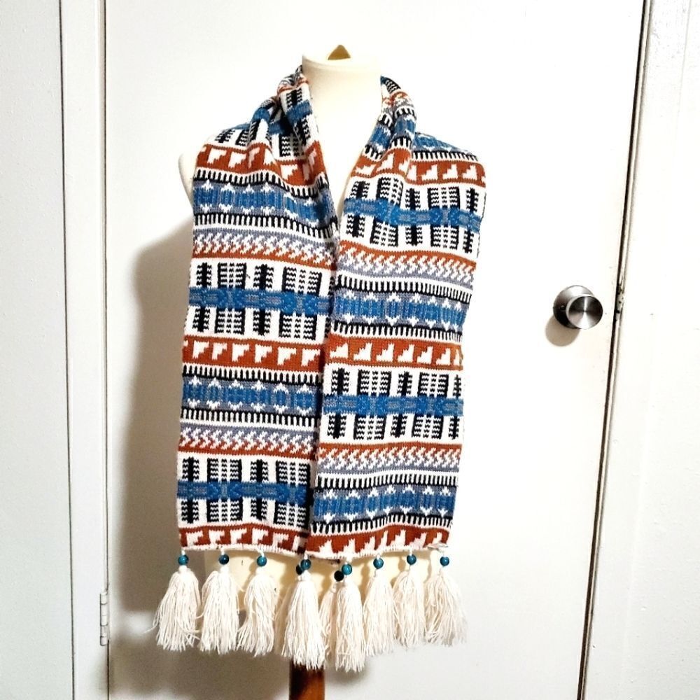 Tribal/Boho Print Winter Scarf
